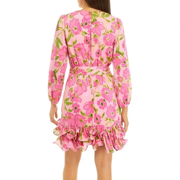 Floral Pink formal Dress - Picture 2 of 9